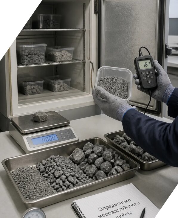 Определение морозостойкости щебня в Уссурийске от 3609 р. | ЭкспертизаРоссия